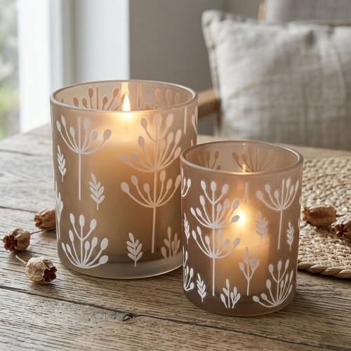 Stk windlichter floral - 2,