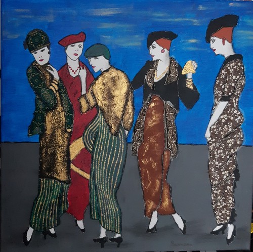 Künstlerbild handgemalt - –,