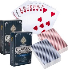 2 Wasserdichte Spielkarten Rot