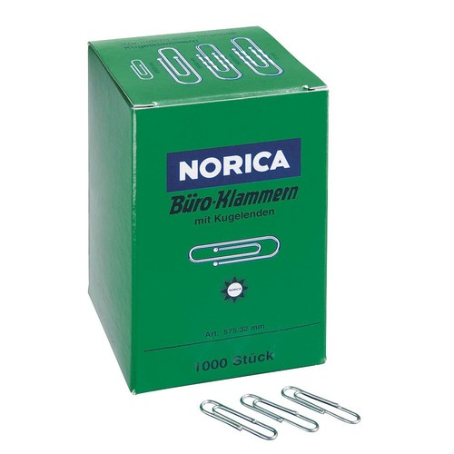 Norica büroklammern silber - norica,