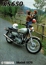 Prospekt Yamaha Motorrad XS 650 Modelljahr 1976