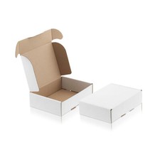 WPTrading - Maxibriefkarton DIN A4 A5 A6 B4 (weiß) - Faltkarton Maxibrief Karton