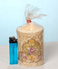 Alte kleine Motiv-Wachs-Kerze