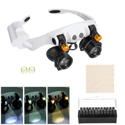 Lupenbrille mit led licht - mit,
