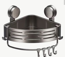 Eckregal aus hochwertigem Kunststoff ohne Bohren Starker Saugnapf für Bad