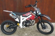 125ccm Dirtbike Pitbike 4Takt 4 Gang 17/14 Enduro Cross Motorrad Schwarz