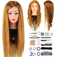 60cm 50% Echthaar Frisierkopf