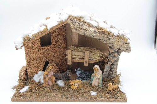 Weihnachtskrippe krippenstall - weihnachtskrippe,