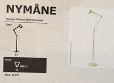 IKEA 803.367.58 NYMÅNE Standleuchte Stehlampe Leseleuchte Weiß GU10 170cm