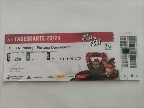 Sammler ticket 1 fc - 23/24, 1.fc
