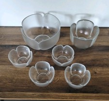 Rosenthal Form ohne Namen Glas Gläser Salat Müsli Schalen Schüssel Set Bowl 