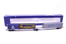 Roco Doppeltragwagen P&O Ewals MERZARIO Container Sggmrs AAE DB Spur H0
