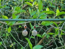 Ohrringe, 925 Silber, Blume