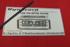 DYNACORD HI FI FAVORIT II GITARRENVERSTÄRKER AMP 1971 ORIGINAL VINTAGE WERBUNG 