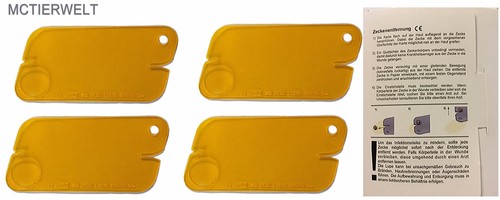 Zeckenkarte mit lupe loch - 4x, lupe,