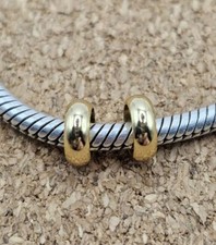 2 Authentic 18k Gold Over