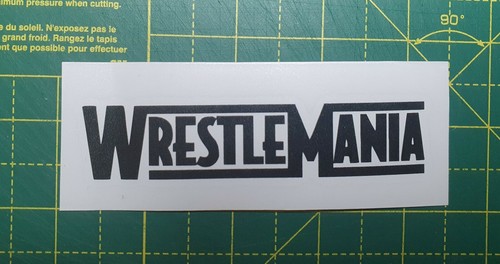 Wrestle mania vinyl aufkleber - mania,