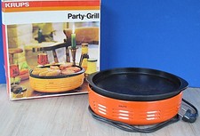 KRUPS Party-Grill Typ 293 Tischgrill 600W Orange 70er Jahre OVP Vintage