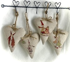 Wichtel Deko Herzen 4er Set