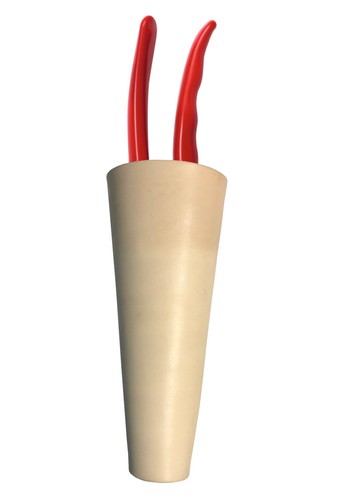 Lederköcher mit stahlclip - lederköcher,