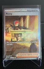 1x Pokemon Karte Penny/Cosima Trainer Karmesin und Purpur 252/198! Eng.! NM!