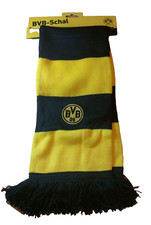 Borussia Dortmund Fan-Schal BVB 09 Schwarz Gelb Logo Wendeschal Gr: 17x150cm NEU