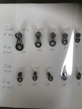 Angelzubehör. Rutenringe  für Tele-ruten 10 St. ,mit SIG Einlage .