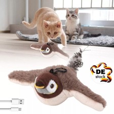 Elektronisches interaktives fliegendes Vogel-Katzenspielzeug, flatternder Spatz