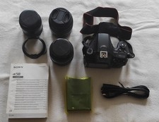 Sony Alpha SLT-A58K 20.1 MP SLR-Digitalkamera Kit mit 3 Objektiven