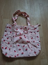 Handtasche Neu Cord Kord Erdbeeren