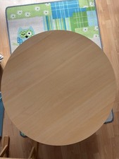 Kinder Holztisch Rund mit 80 cm Durchmesser 