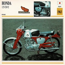 Honda 125 CB 92 Informationskarte