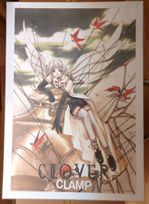 Clover Lithographie CLAMP 1000Edition wNeu matt Poster Anime mega Rar wall print