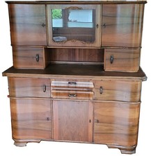 Schönes Küchenbuffet 50er Jahre Nussbaumfunier, sehr gut erhalten