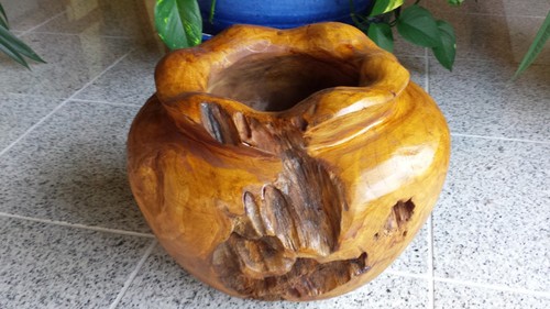 Pflanzenkübel teakholz kugel - teakholz,