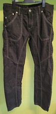Dunkle schwarze K+M Jeans Hose Kosmo Lupo - Herren - Größe 36