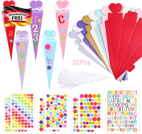 Mini schultüten set für - schultüten,