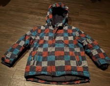 Bunt karierte Winterjacke -