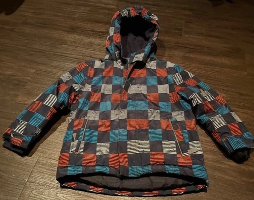 Bunt karierte winterjacke - bunt,