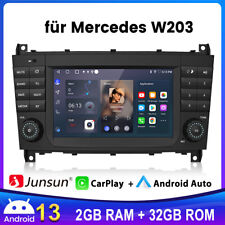 Für Mercedes Benz C-Klasse W203 CLK C209 Carplay Android13 Autoradio GPS WIFI BT