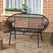 Outsunny polyrattan sitzbank - outsunny,
