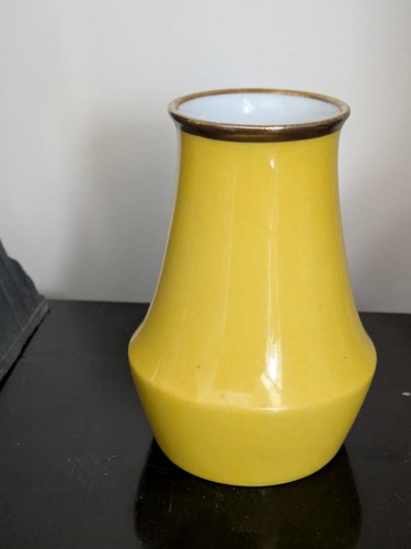 Art deco vase gelb - art,