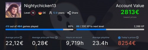 Steam account 400 - games, /