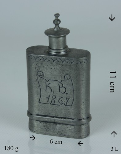 Viktorianische zinn flasche - viktorianische,