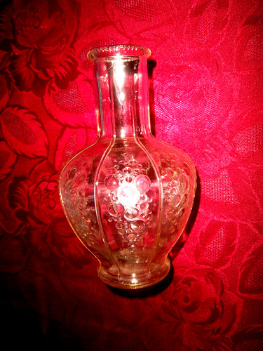Glasvase preßglas bauchige - glasvase,