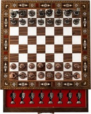 Schachspiel mit Aufbewahrung