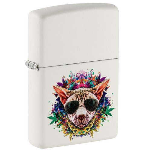 Zippo feuerzeug katze blatt - zippo,