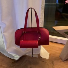 Louis Vuitton Epi Soufflot Handtasche rot