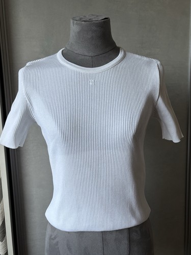 Chanel top weiß bestickt - chanel,