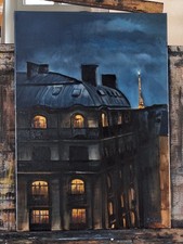 Original ölgemälde oil paris - original,